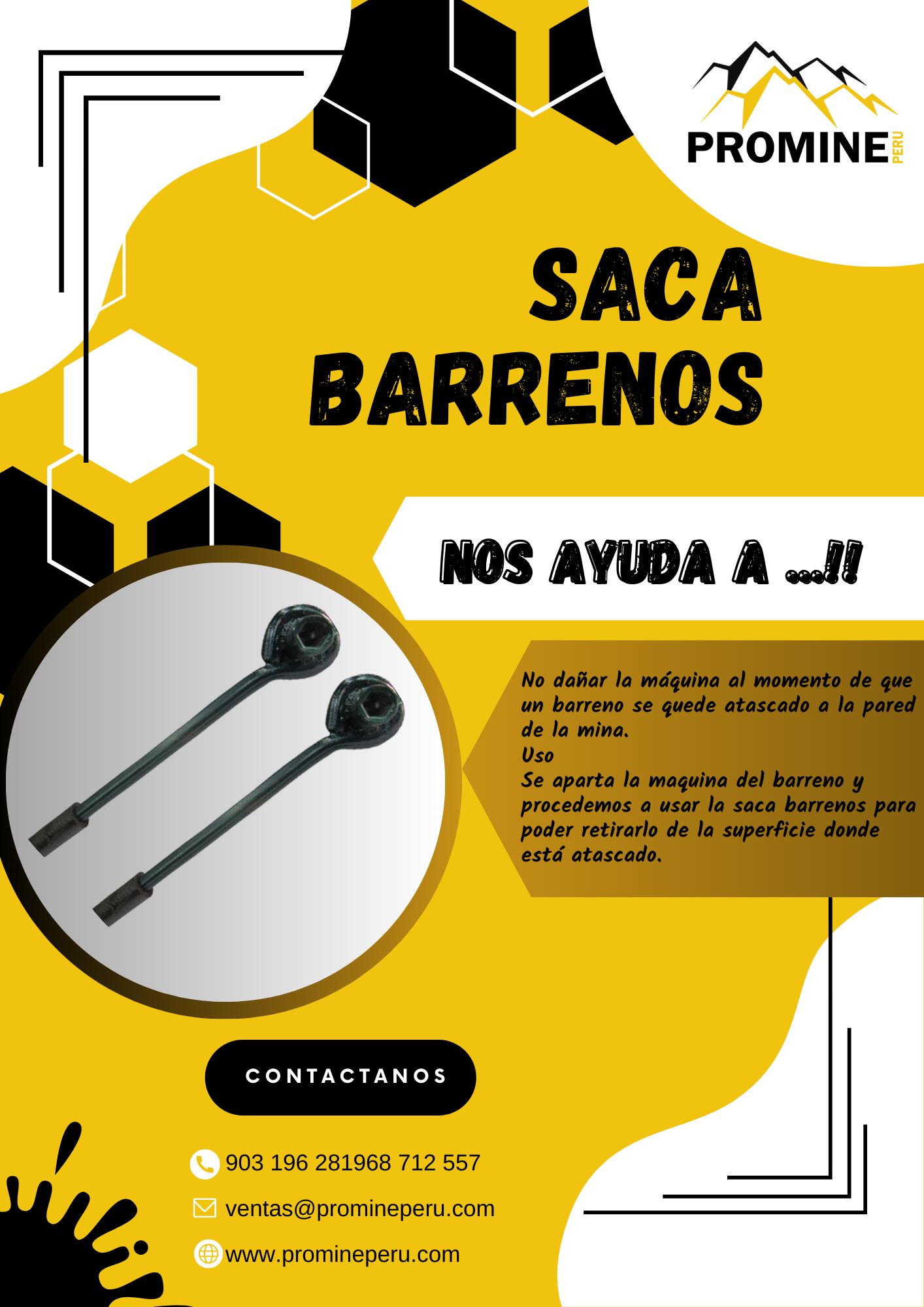 SACA BARRENOS PRODUCTOS MINERIA AREQUIPA 2023